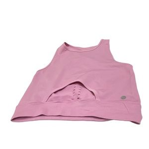 Aura Athletica High Neck Sports Bra Cutout Top